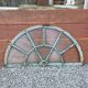 Old wrought iron full riveted gates from the 19th century.