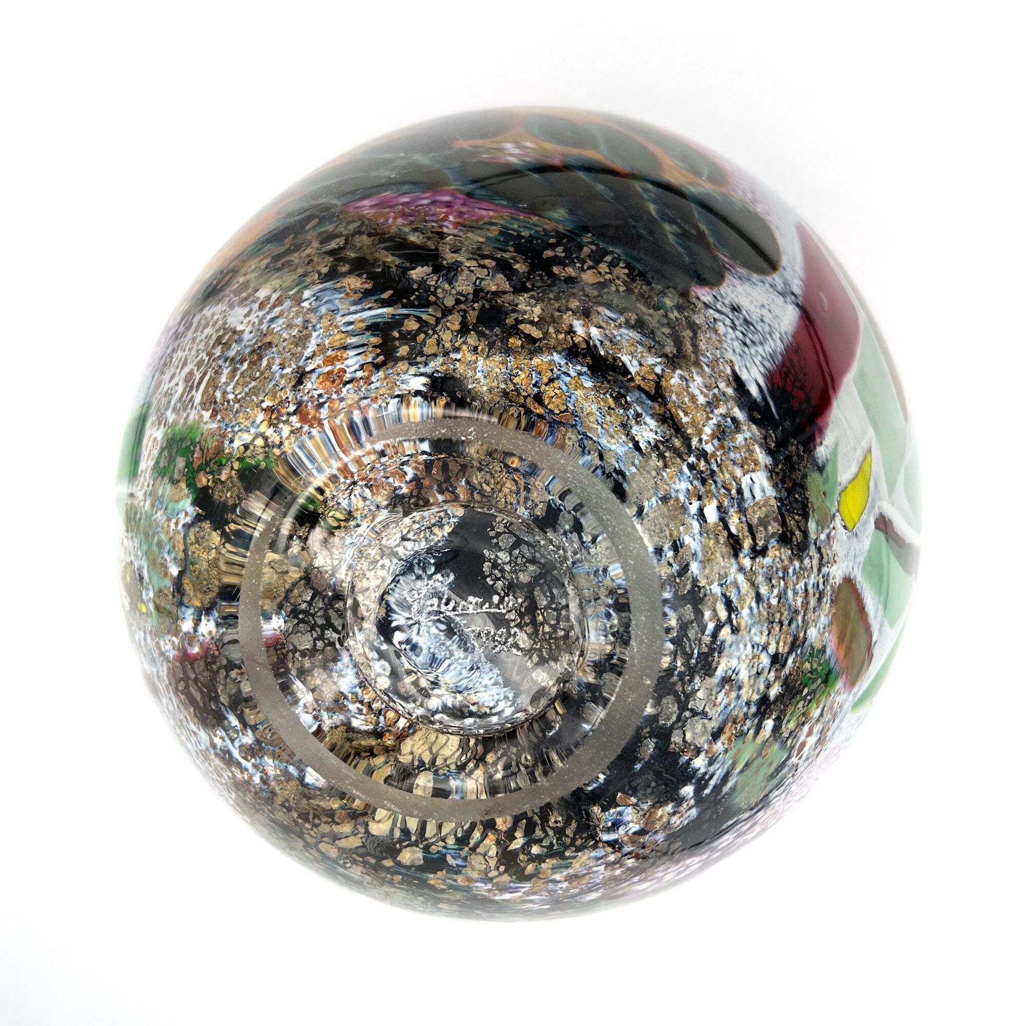 Ada Loumani - blown glass vase - vintage (1992) - made in france