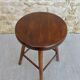 High stool in solid wood 60s