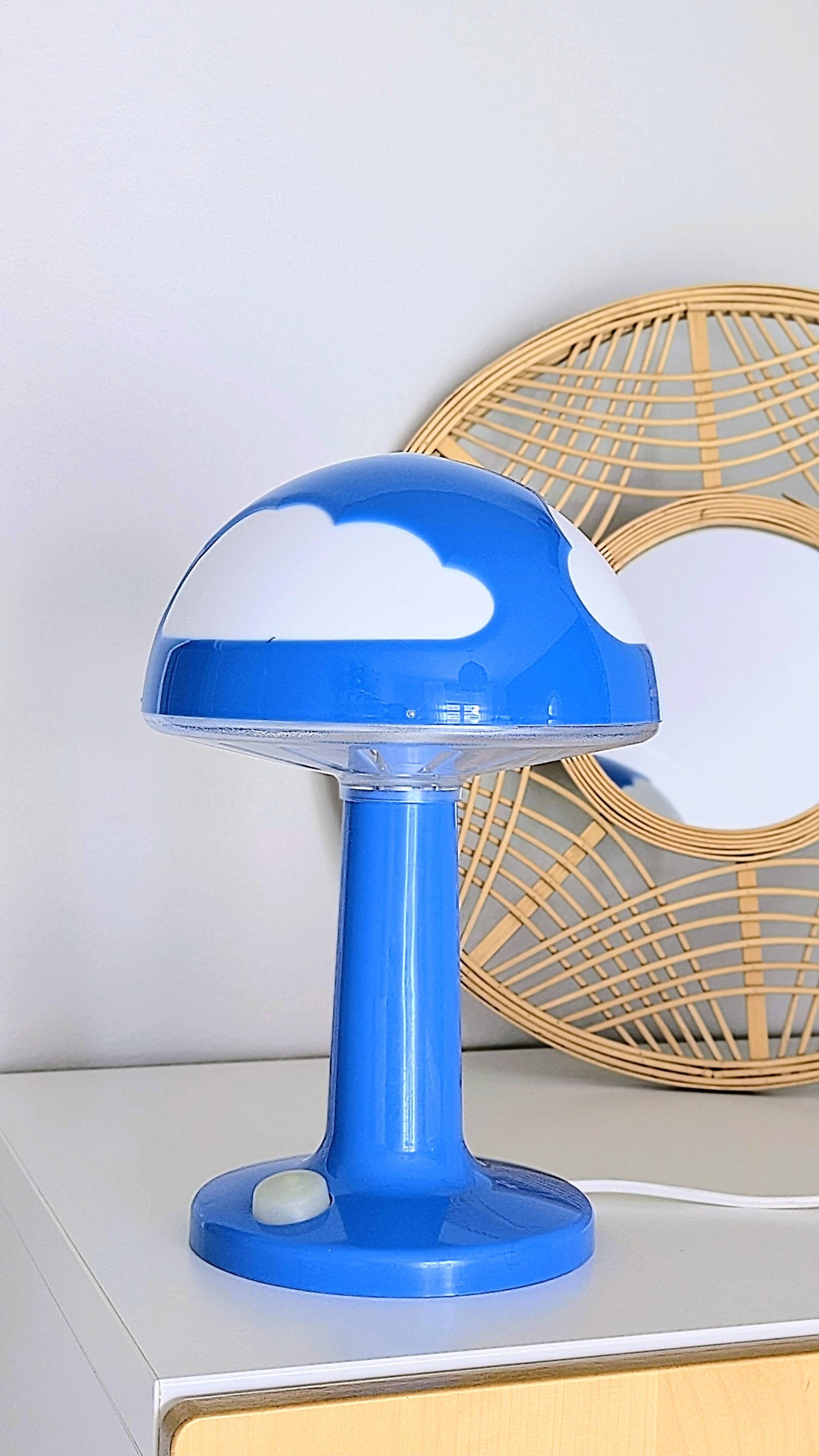 Lampe Ikea Skojig bleue avec variateur (L-0136)
