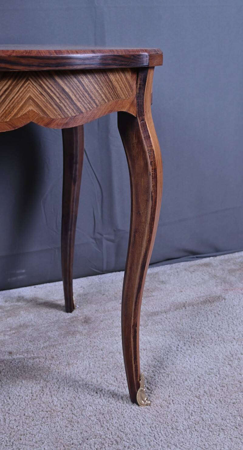 Marquetry gueridon, Louis XV style – first part of the 20th century