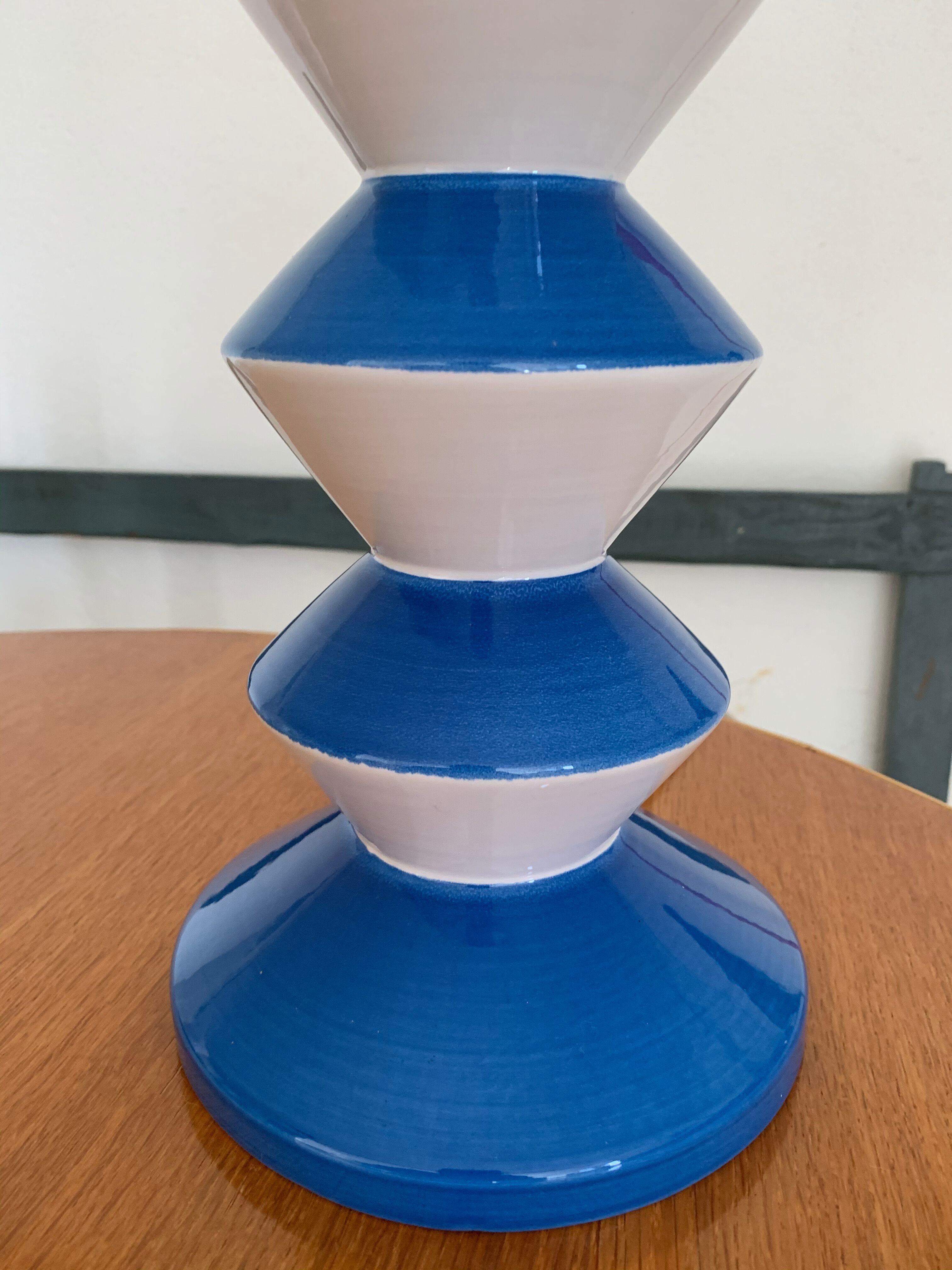 D'Albret France Vintage Memphis Ceramic Lamp