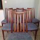 Lot of 6 Gplan teak wood armchairs vintage 1970s dining room scan.