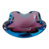 Sommerso Murano Glass Ashtray, Italy, 1960s