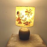 Ceramic floor lamp with Herbarium lampshade