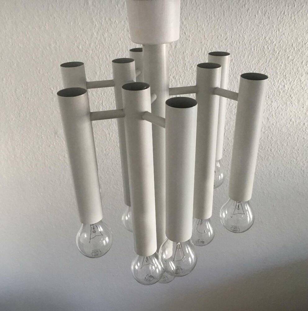 Minimalist suspension from the Swiss space age of the mid-century type 415 by Temde, 1960s.