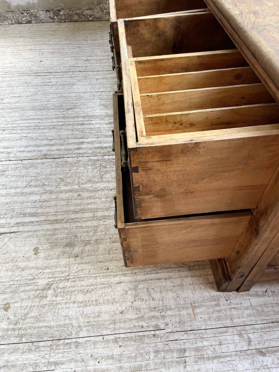 XXL walnut silk loom furniture from the 50s