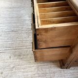 XXL walnut silk loom furniture from the 50s