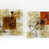 Appliques Venini patchwork années '70 verre