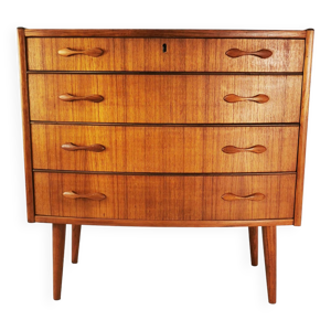 Commode en teck du milieu - 1960