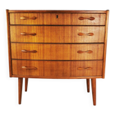 Commode en teck du milieu du siècle, Sykklven, conçue par Brodrene Blindheim, Norvège, années 1960.