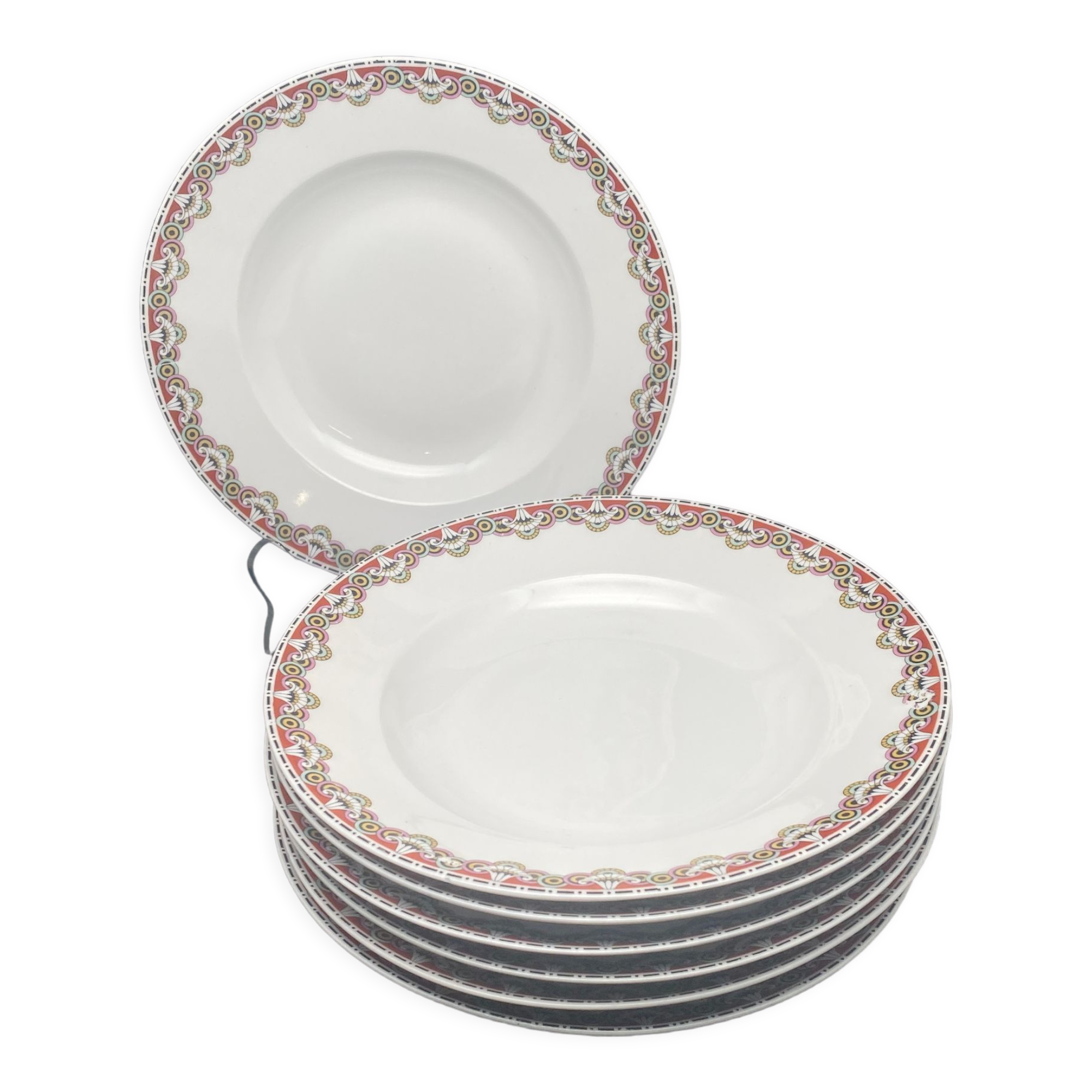 Service porcelain plates Limoges collab Bernardaud