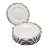 Service porcelain plates Limoges collab Bernardaud