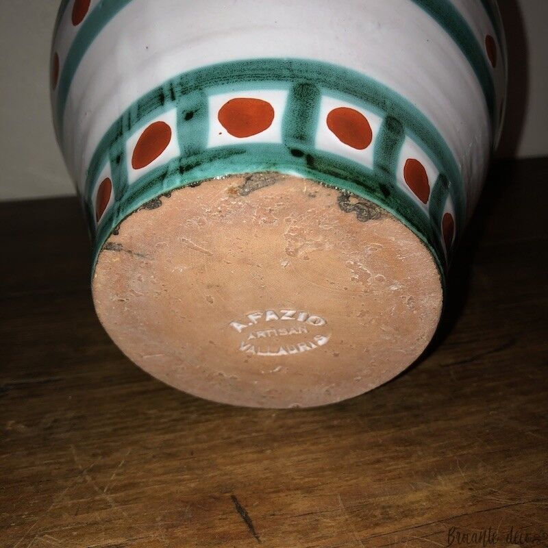 Vintage Vallauris service signed A.Fazio