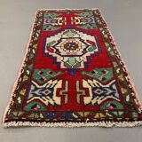 Small Vintage Turkish Rug 93x50 cm, Short Runner, Tribal, Shabby, Mini Carpet