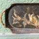 Art Nouveau bronze catchall, signed Le Royer.