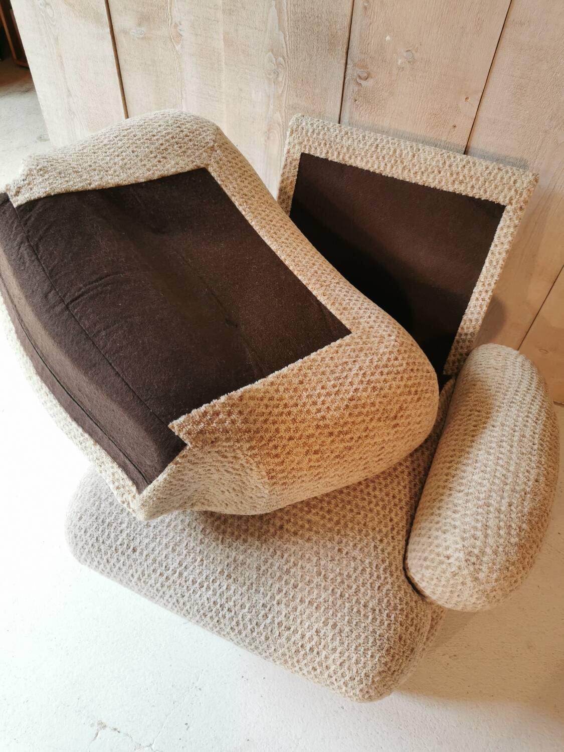 Tweed armchair