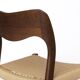 1 of 4 Vintage Niels Otto Møller Chair, Model 71, Dark Oak, Danish Cord