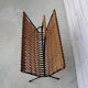 Vintage wicker magazine holder
