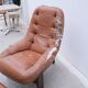 Armchair and ottoman by Jean Gillon for Probel in leather and teak, Brazil 1970