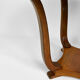 Round Art Deco pedestal table in walnut veneer circa 1930