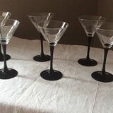 Black stemware vintage