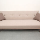 Scandinavian 3-seater sofa in beige, completely restored