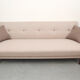 Scandinavian 3-seater sofa in beige, completely restored