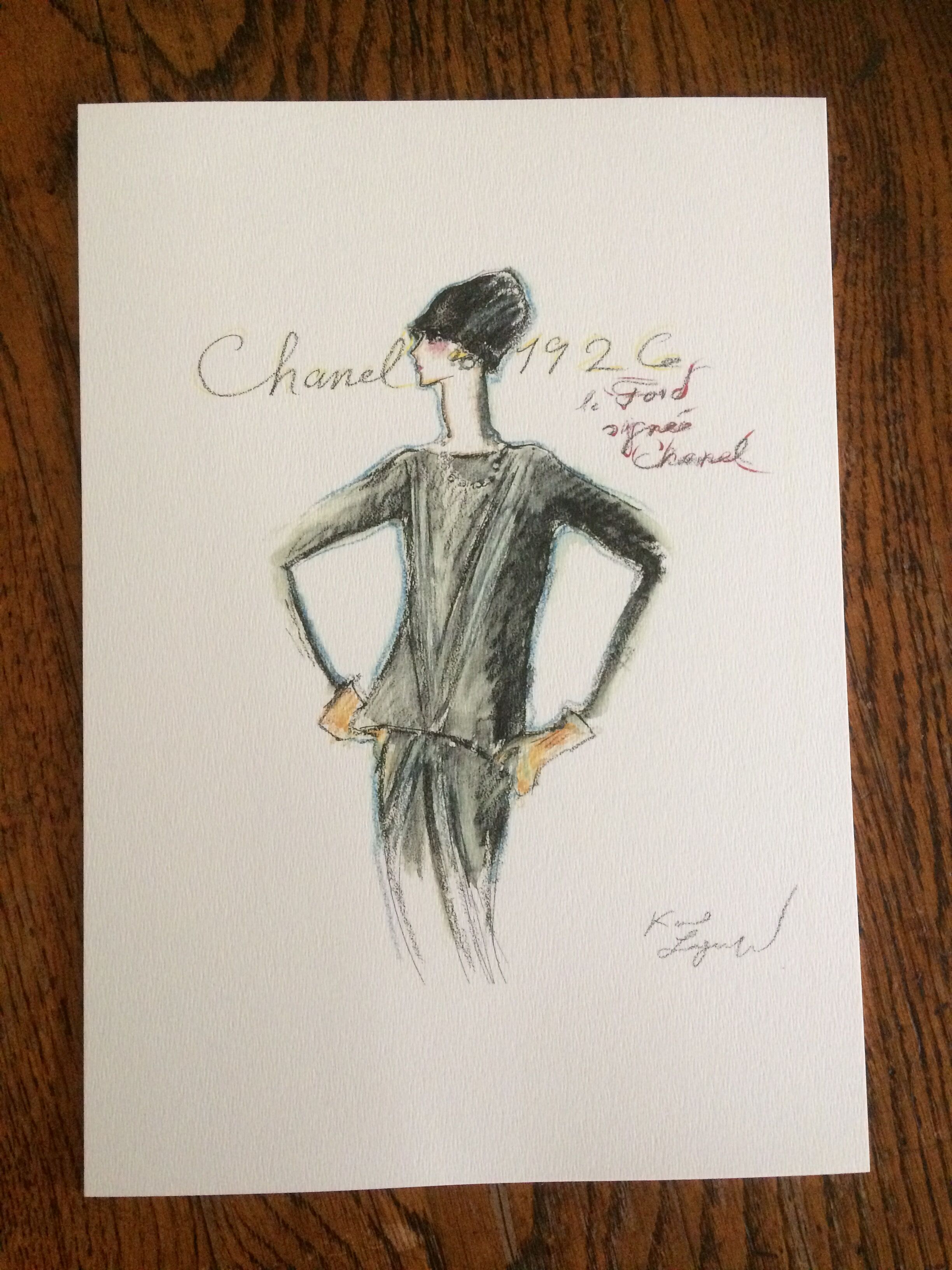 Sketch Coco Chanel Little Black Dress Buy Coco Chanel Fashion