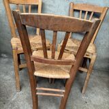 3 straw chairs in perfect condition