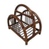 Rattan magazine holder, bamboo and wicker