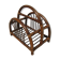 Rattan magazine holder, bamboo and wicker