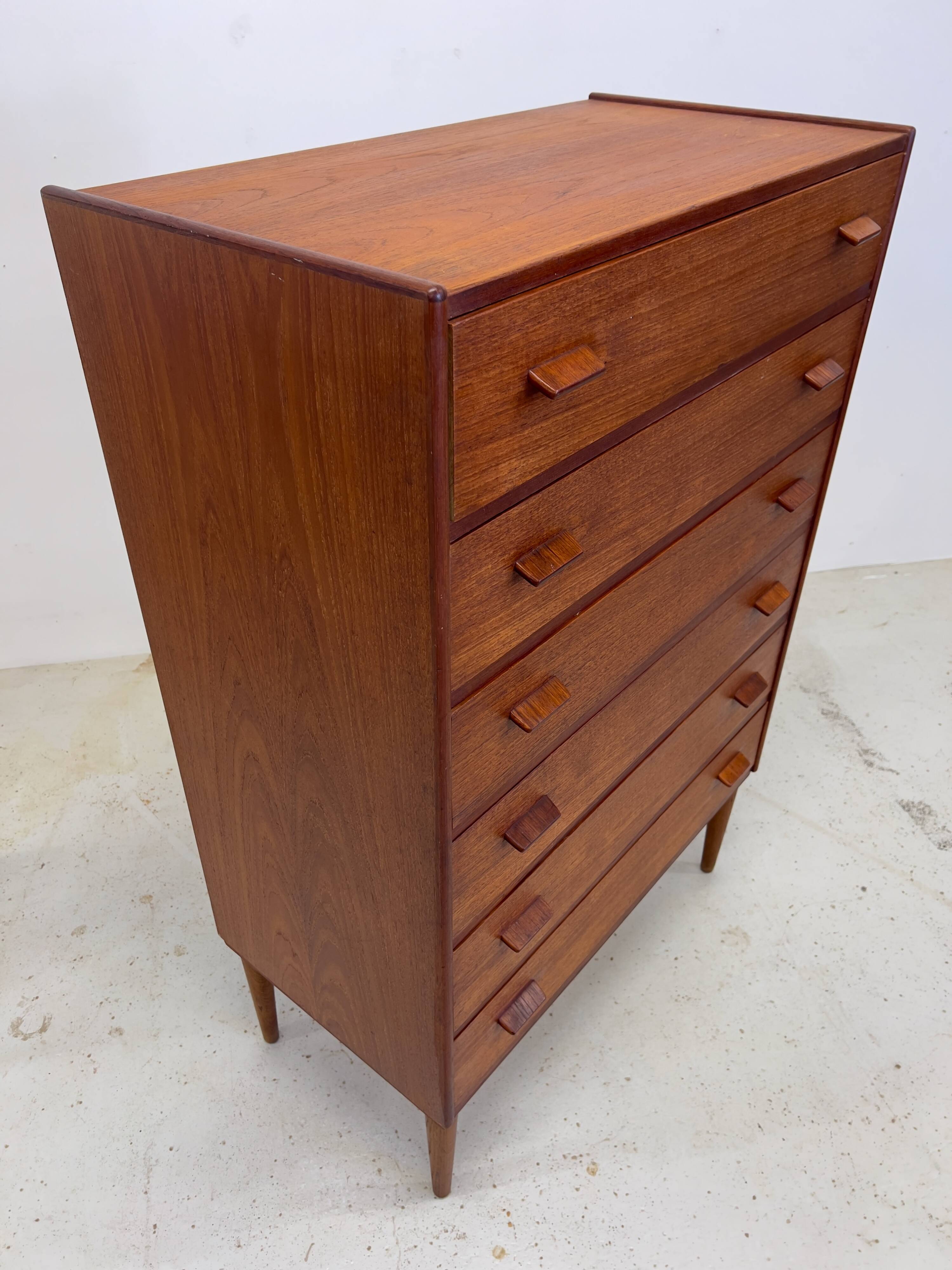 Poul Volther Teak Chest Of Drawers, 1950s.
