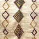 Tapis berbère marocain azilal à losanges fluos 226x150cm