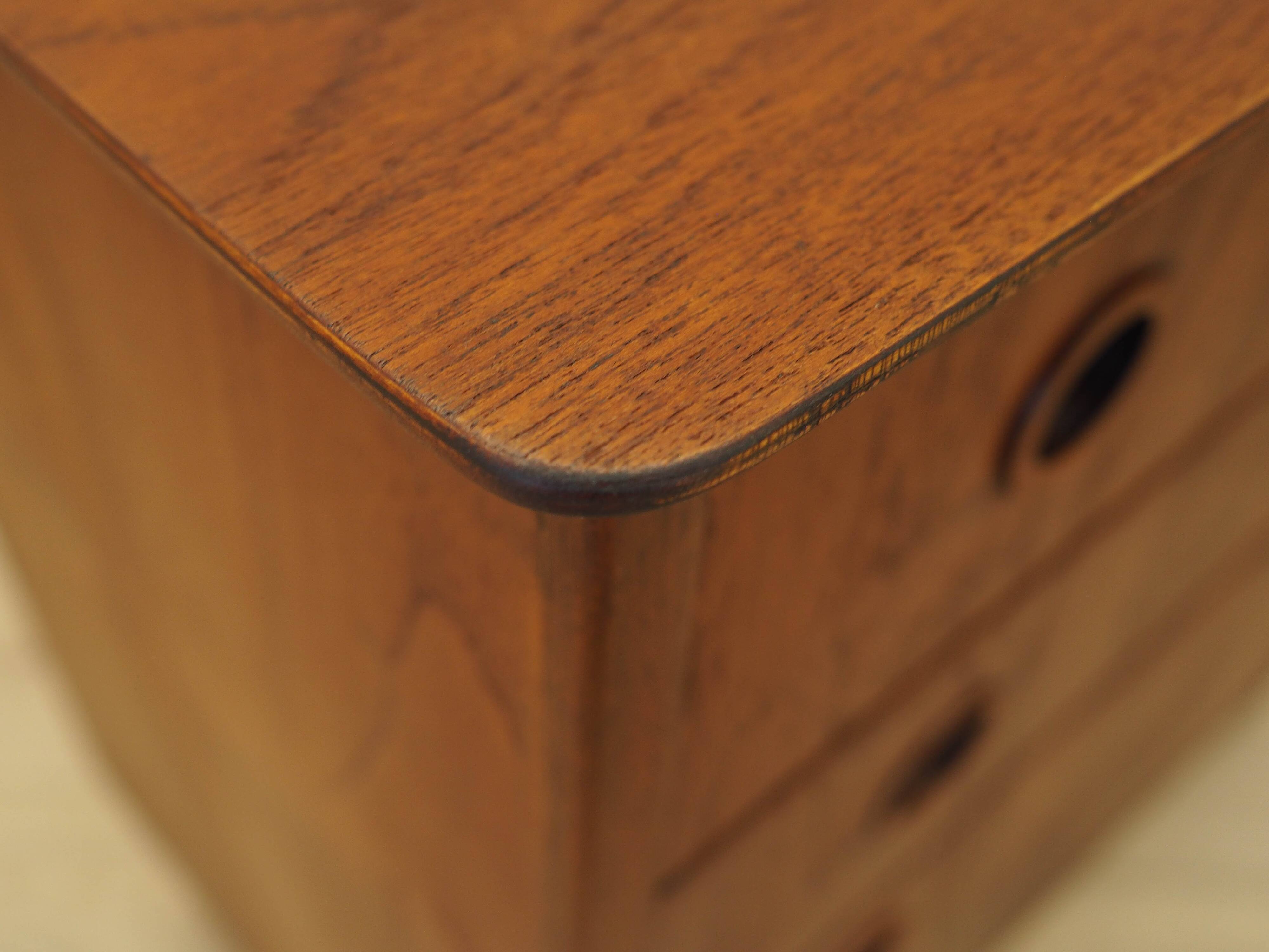 Teak chest of drawers, Danish design, 1970s, made in Denmark
