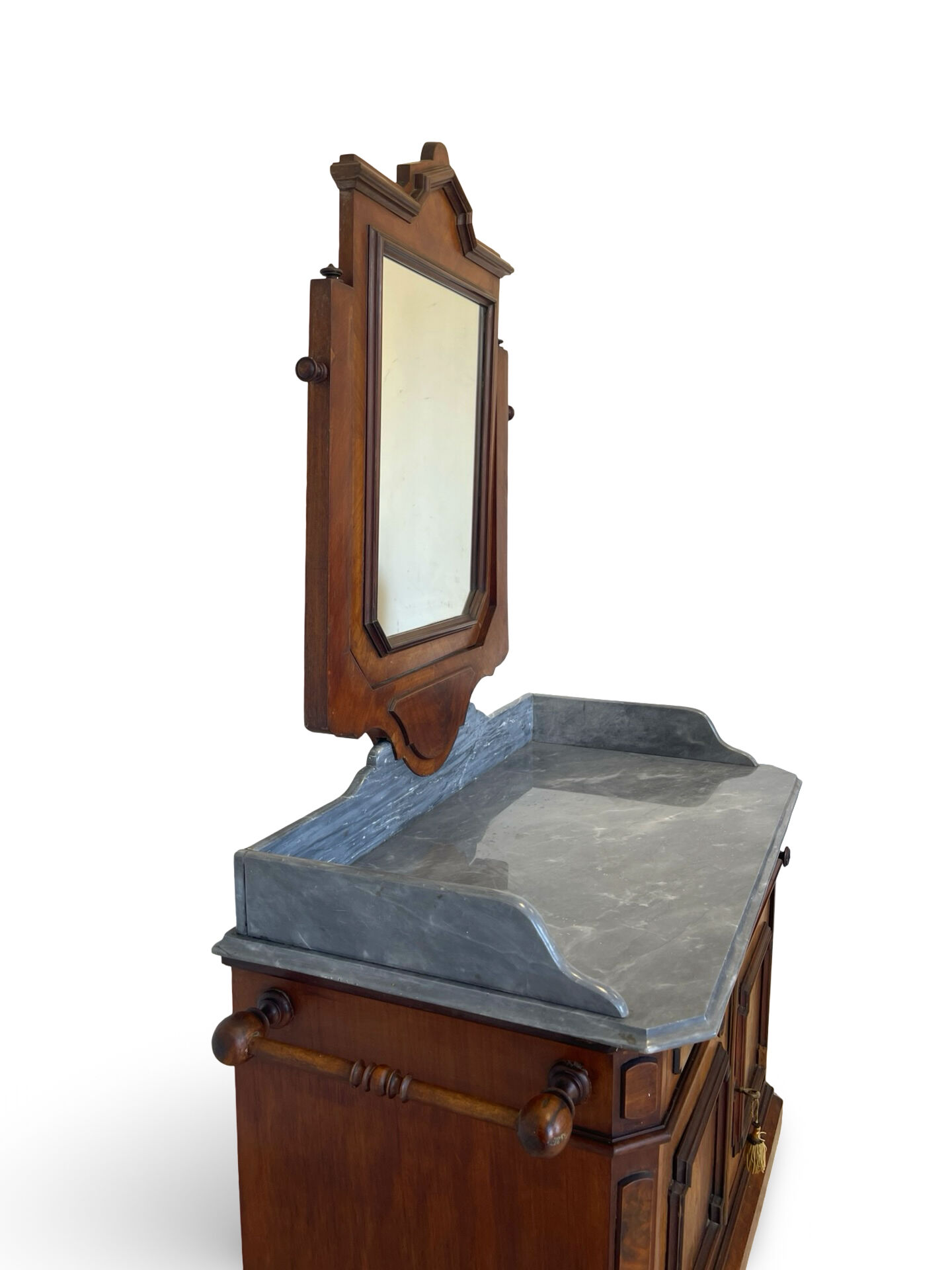 The antique walnut vanity , 19th century