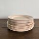 Set of 12 vintage plates Digoin Sarreguemines – Powder pink