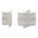 Pair of Modern Italian Murano Glass and Brass glacier Wall Sconces