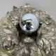 rare 36cm silver tone Metal Florentiner Leaf Theatre Ceiling Light, Italy