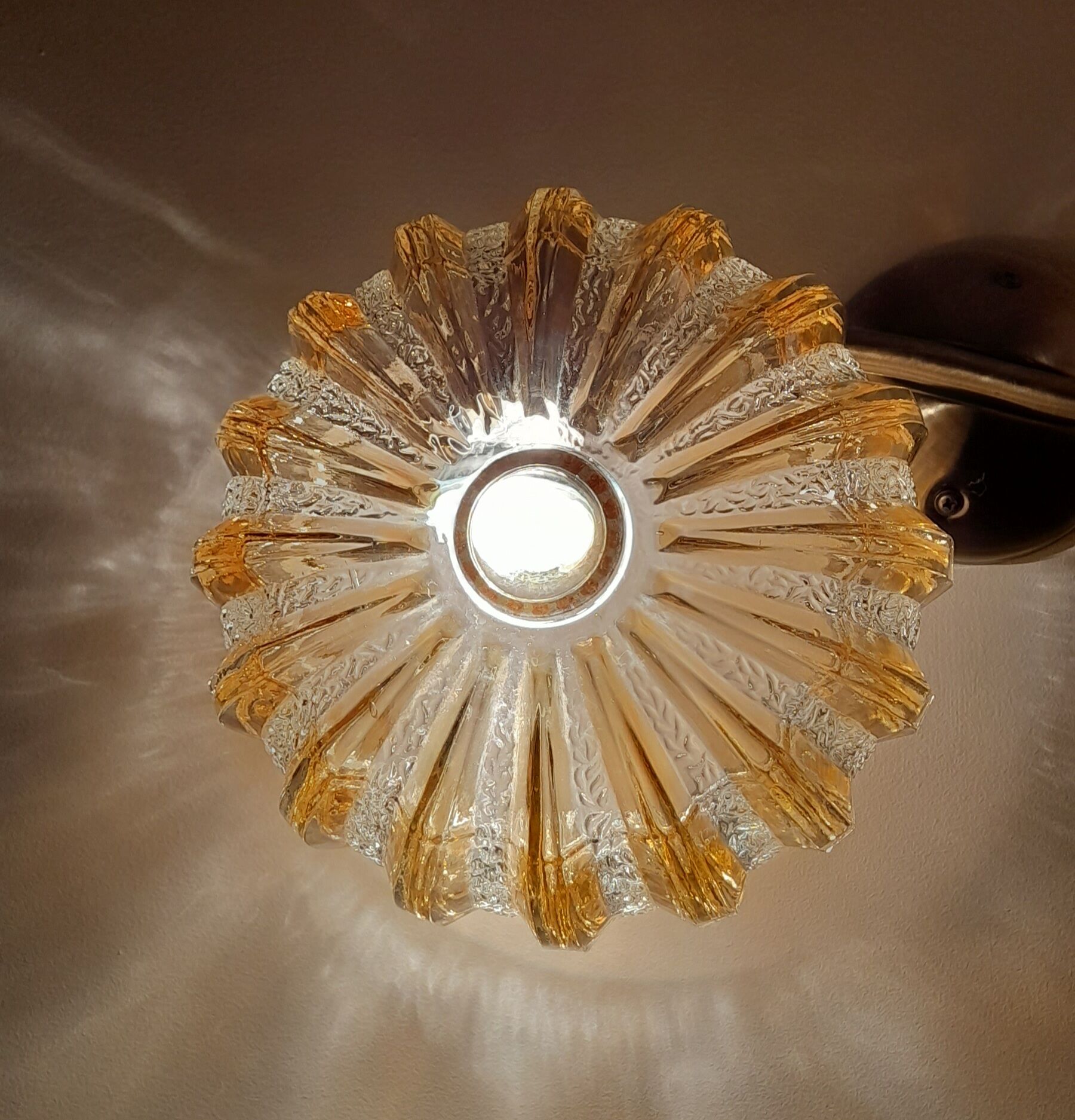 Round wall lamp jelly fish 60s.