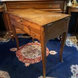 Louis XV dressing table in solid walnut from the 18th century marked N. Armant
