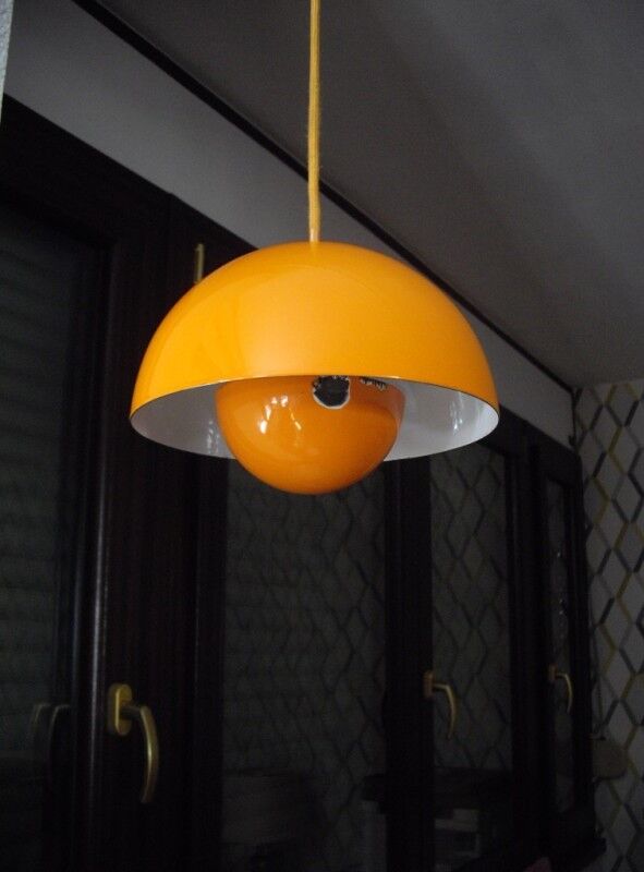 Paire de suspensions Flowerpot par Verner Panton pour Louis Poulsen