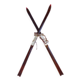 Vintage wooden skis