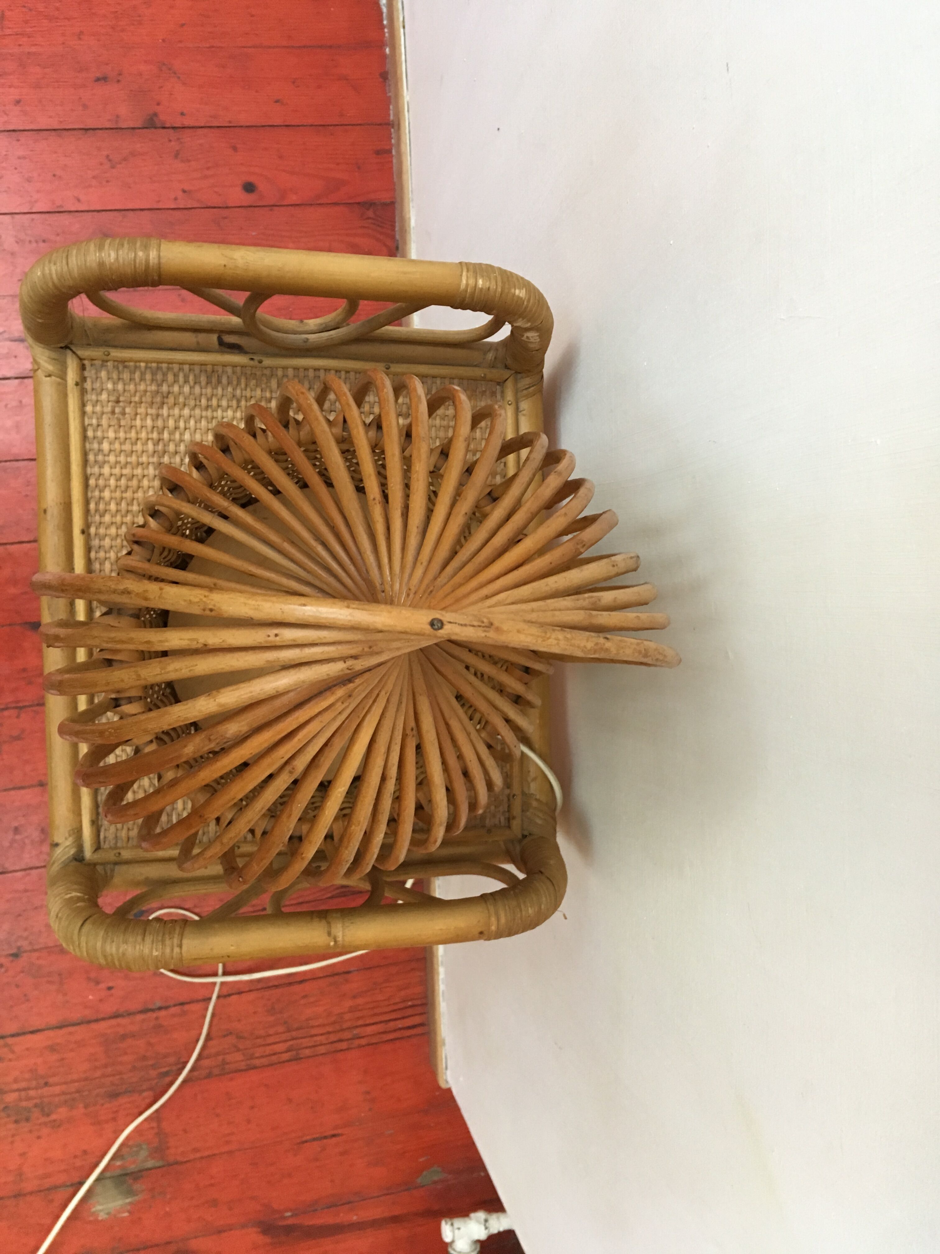 Vintage rattan lamp