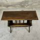 Porte-revues, tablette vintage en bois