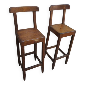 Antique bistro high chairs