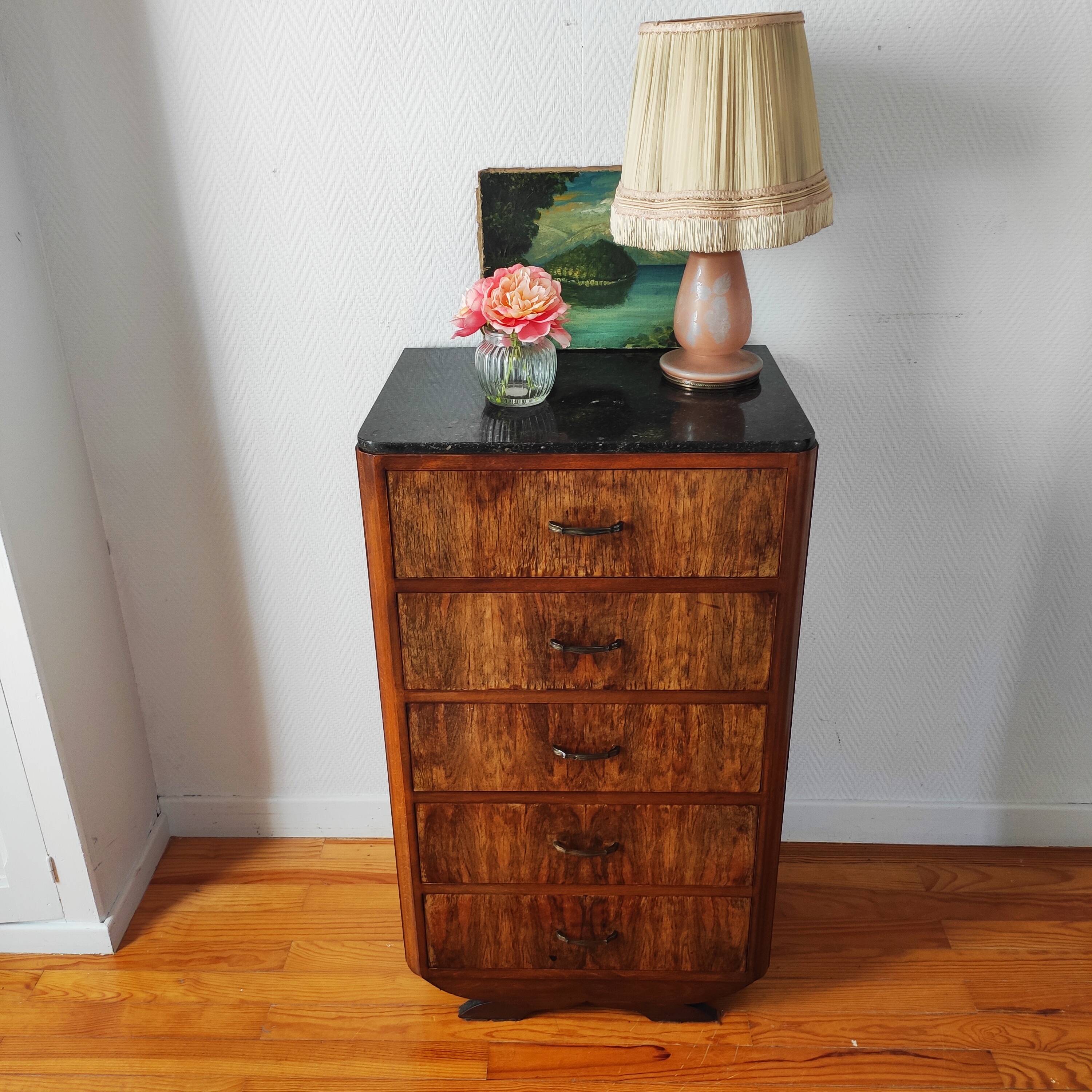 High art deco chest of drawers