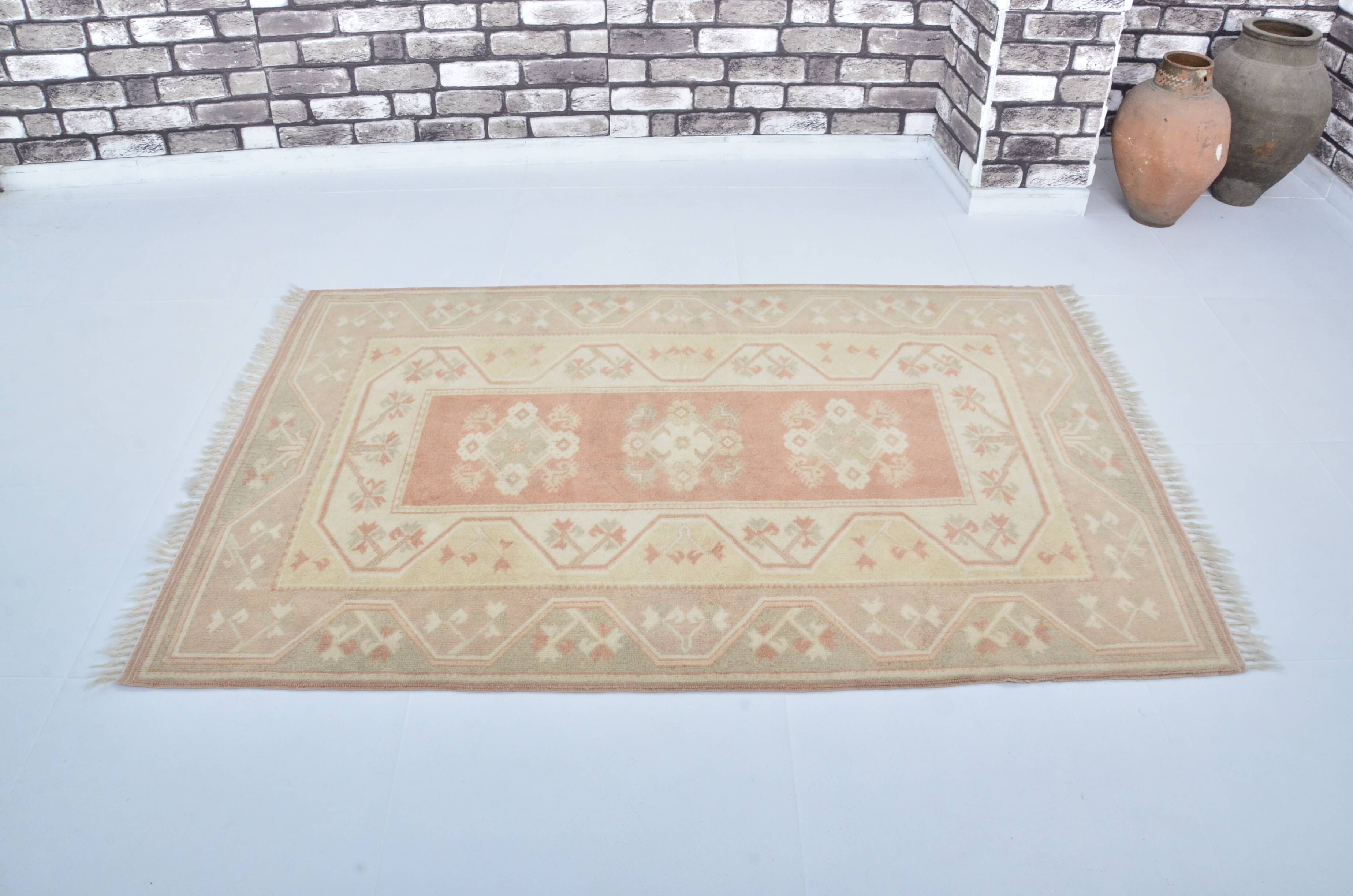 Turkish Oushak handmade rug sku 3598