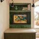 Mid-Century coloured enamelled ceramic tile art panel, Anduze