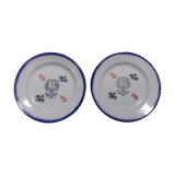Lot de 2 assiettes anciennes